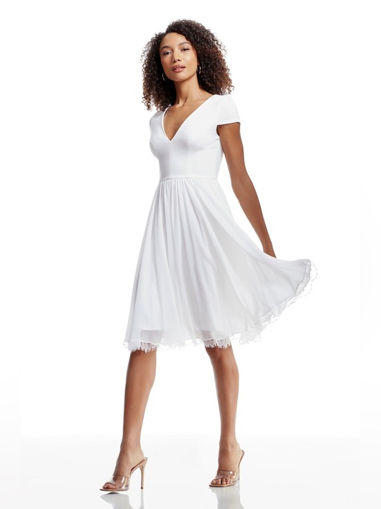 Dress the Population Dresses & Skirts - Dress The Population Corey Dress XS White bride bridal shower wedding feminine